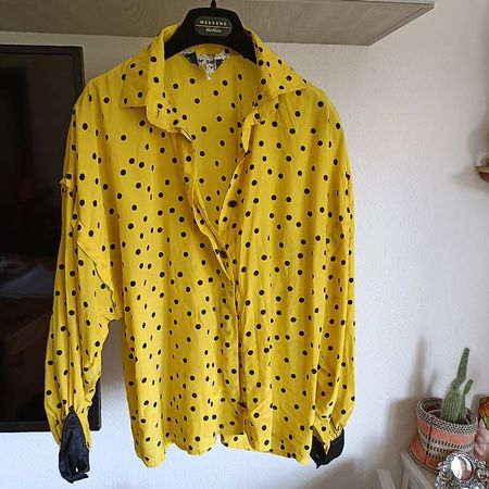 Blusa vintage in seta taglia media di marca
