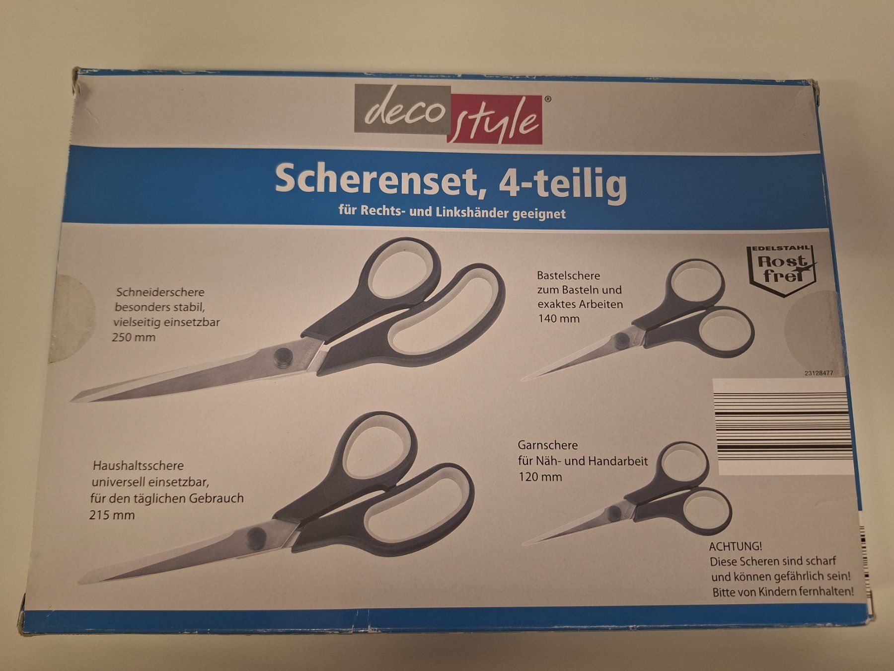 Grafica & Litografie: Deco Style 4er Scheren Set – Usato da Wettingen venduto da Wendemarket 1