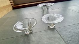 3 Kerzenhalter Glasi Hergiswil