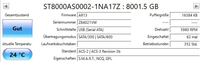 Seagate Dischi rigidi: 2x 8TB Seagate Festplatten - Gratisversand – Usato da Wangs venduto da Sdil 1