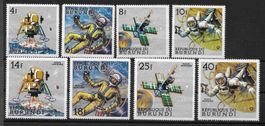 Burundi Serie 401 - 408 Erforschung Weltraum ** 15.5.1968
