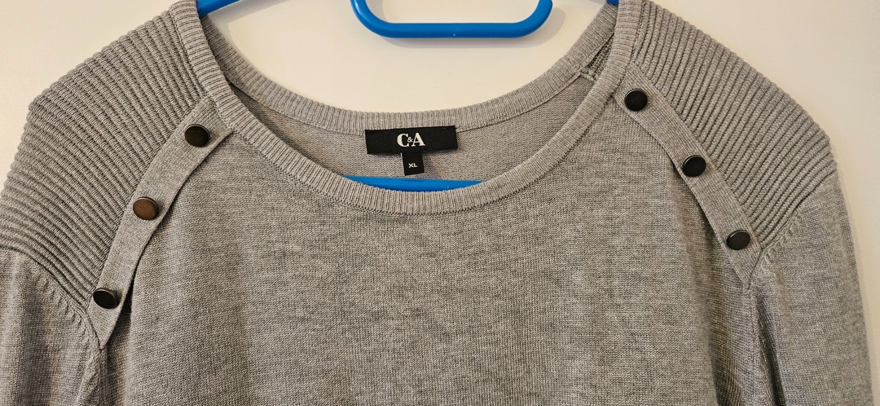 C&A Kleider: Cooles Strickkleid Gr. XL=46 Farbe Grau – Gebraucht aus Zweidlen von Shubli 2