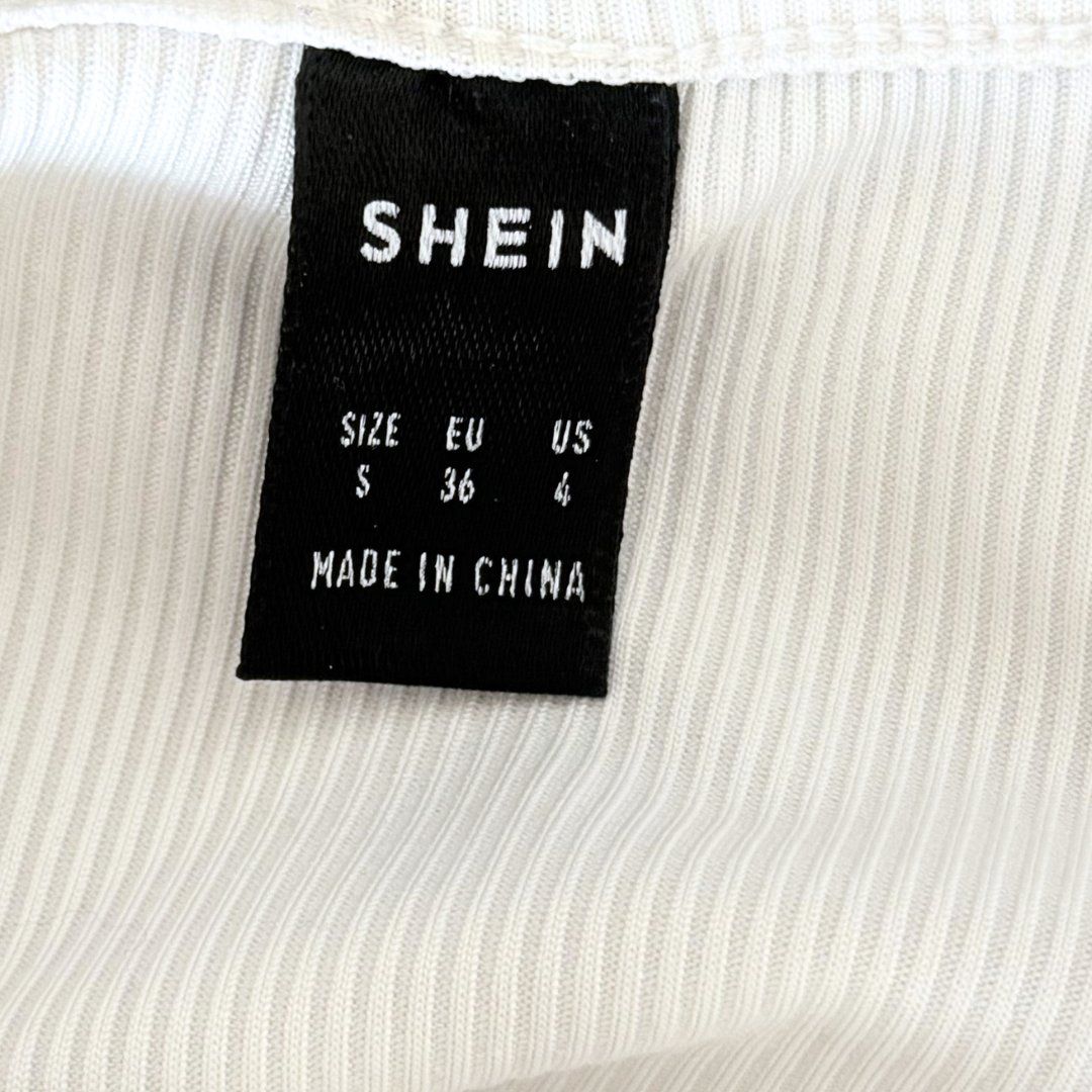 Shein Vestiti: SHEIN Robe Blanche & Verte - Taille S – Usato da Vevey venduto da secondlifevevey 3