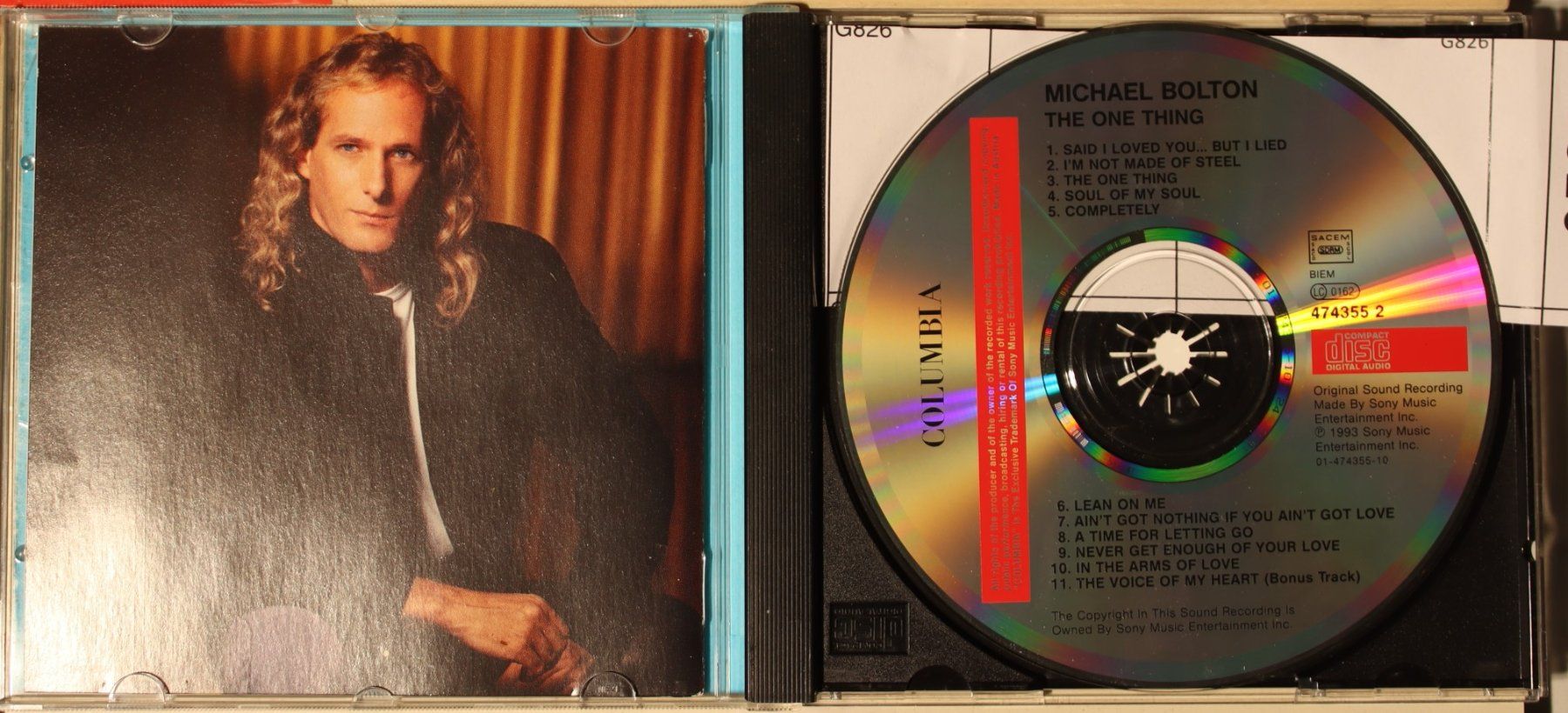 CD: Michael Bolton – The One Thing – Usato da Luzern venduto da CONTENTI 1