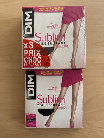 NEU 4x DIM Sublim schwarz 15D Grösse 2