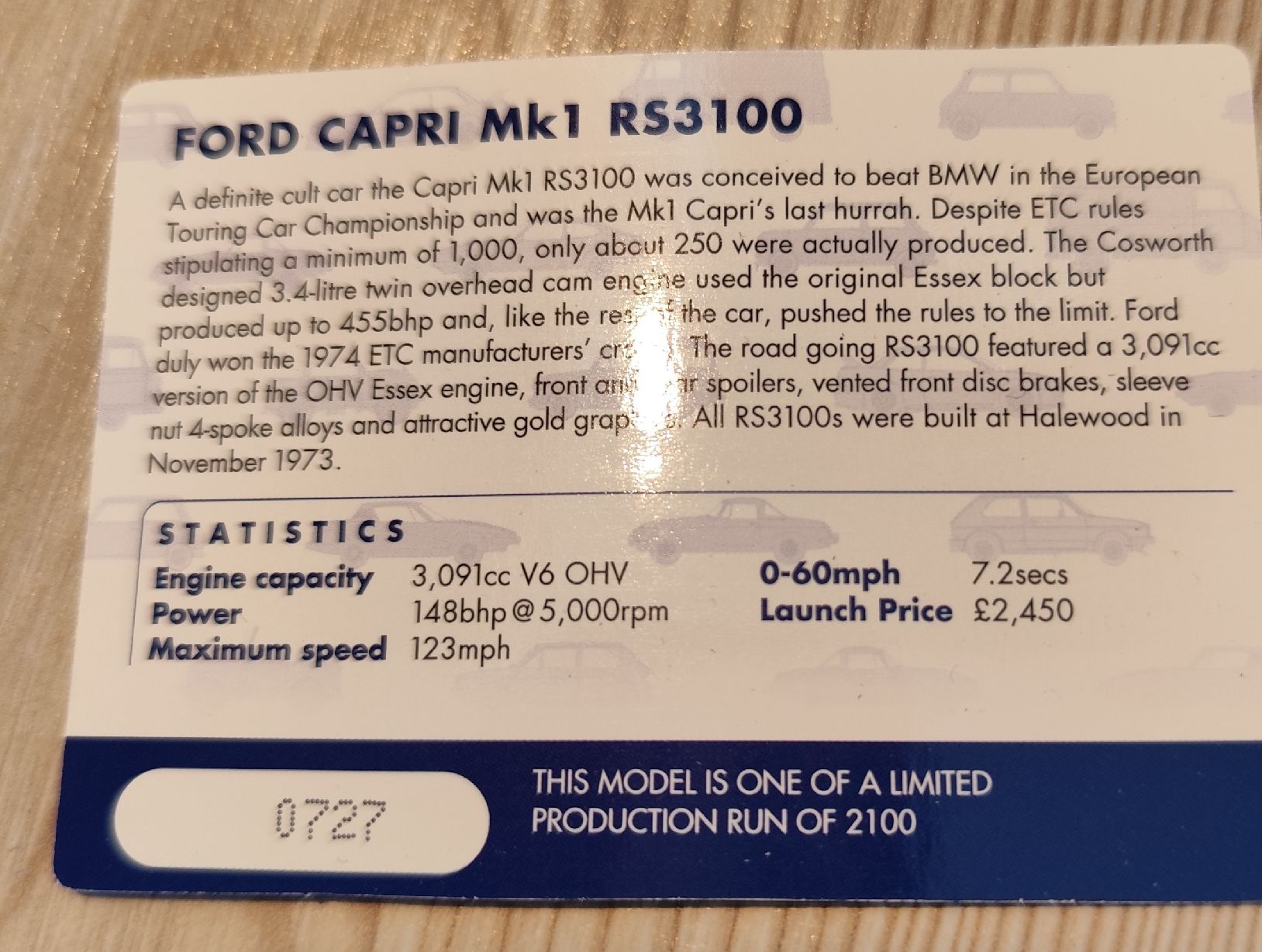 Corgi Toys Modellini d'auto: Ford capri édition limitée – Nuovo e nell'imballaggio originale da Arbaz venduto da diabolo28 5