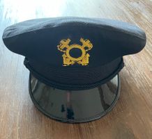 Kapitänsmütze schwarz, Grösse 58 7 1/4