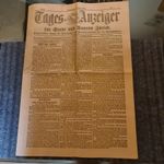 Zeitung / Tages - Anzeiger / Nr. 1 / Absolute Rarität