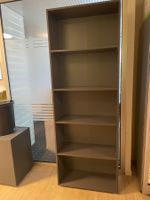 1 Akten-Bücherregal dunkelgrau/Holz