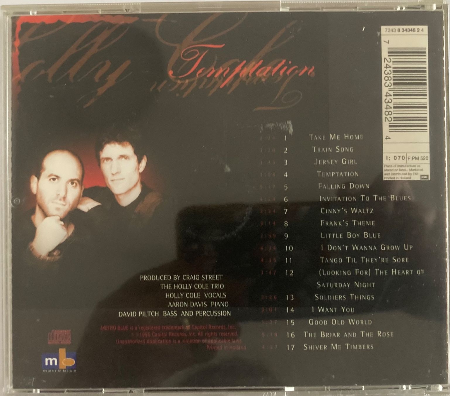 CDs: HOLLY COLE - TEMPTATION – D'occasion à Poliez-Pittet par Newtown-Records 1