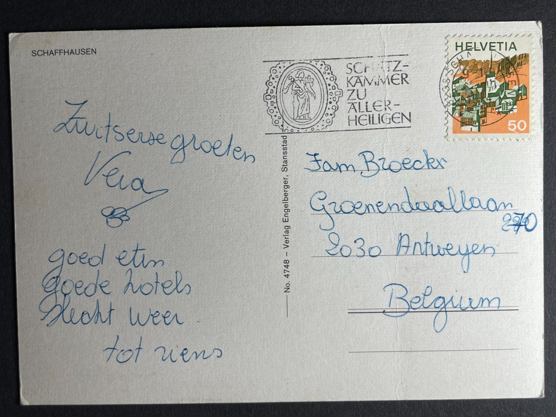 Cartoline postali: Schaffhausen - 3 Ansichten – Usato da Steg VS venduto da danwer74 1