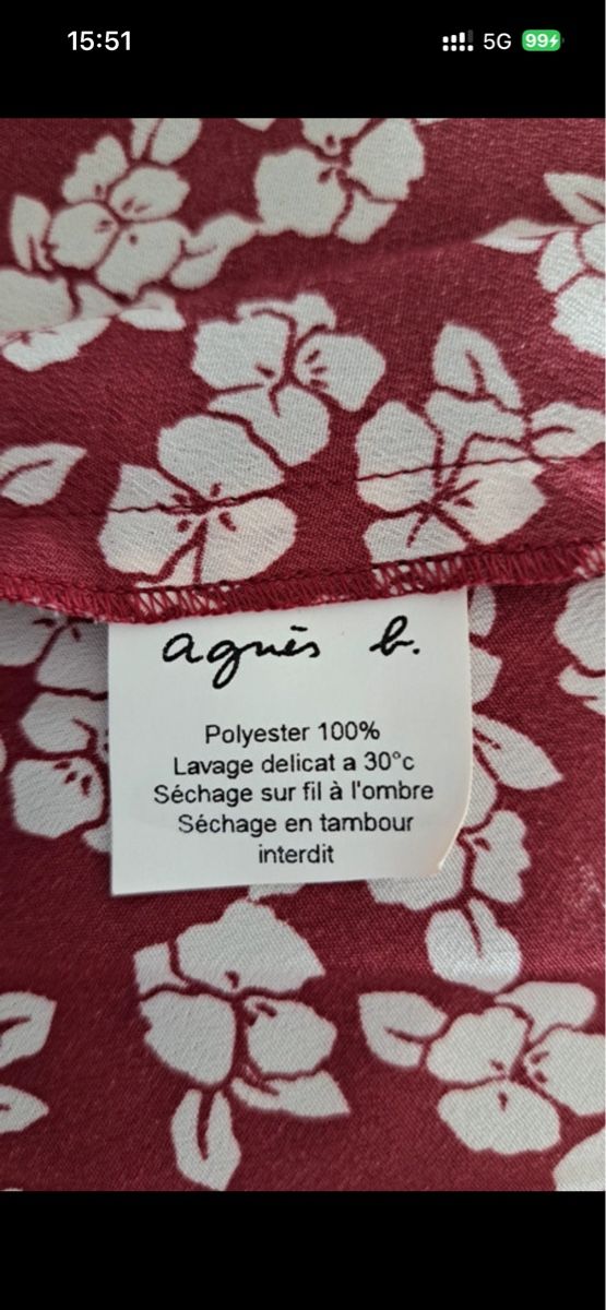 Vestiti: Robe agnès b. imprimé fleurs taille 38 neuve – Nuovo (secondo la descrizione) da Yverdon-les-Bains venduto da mat_tv6q 3