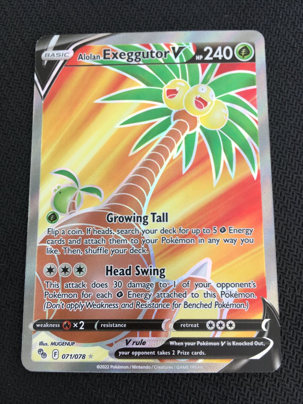 Pokémon Cartes à collectionner: Pokémon - PGO 071 - Alolan Exeggutor V - EN – Neuf (Voir description) à St.Gallen par Punktchen01