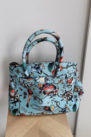 Sac Save My Bag bleu turquoise, modèle iconique! État neuf