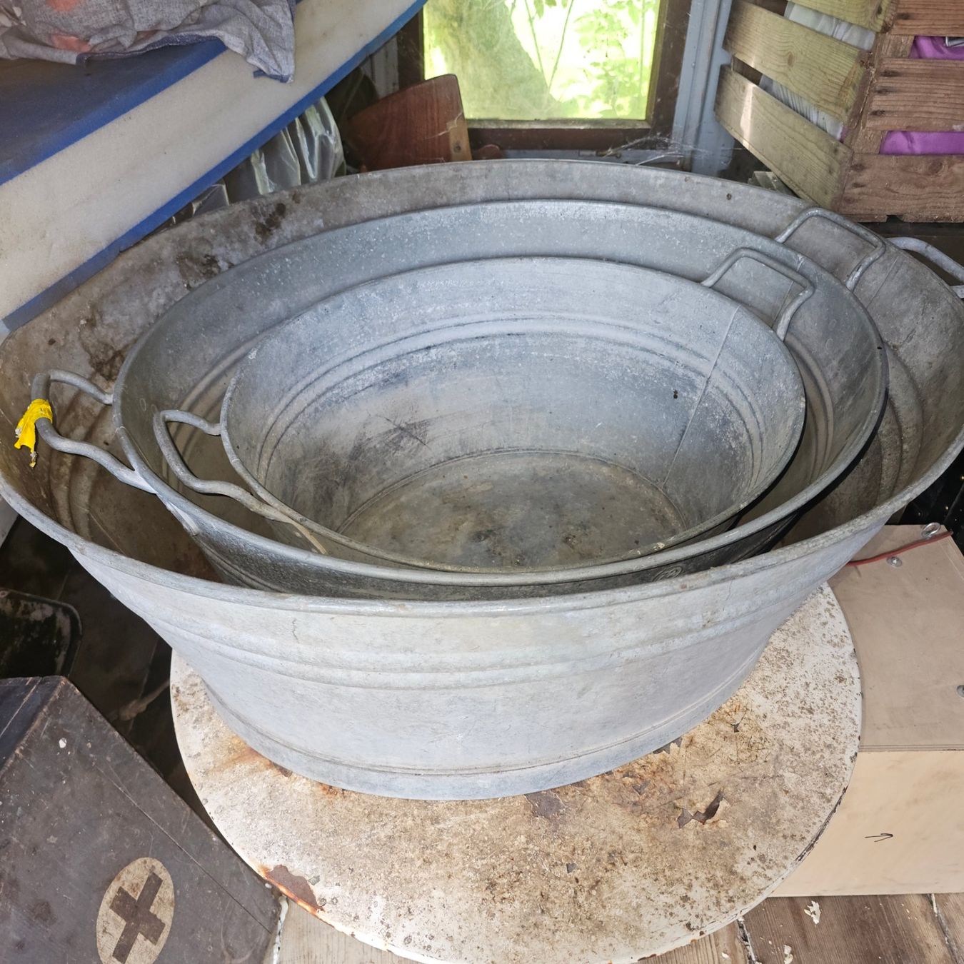 Sonstige Gartendekorationen: Waschzuber 3.Stk. – Gebraucht aus Büren an der Aare von Flipperfinger88
