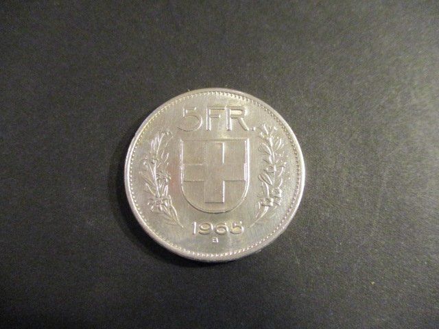 Toutes les monnaies: 5.- Fr 1965  Superbe pièce  Superbe qualité – D'occasion à Lovens par Jelmi