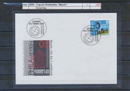 2005 Tag der Briefmarke, "Meyrin", Umschlag