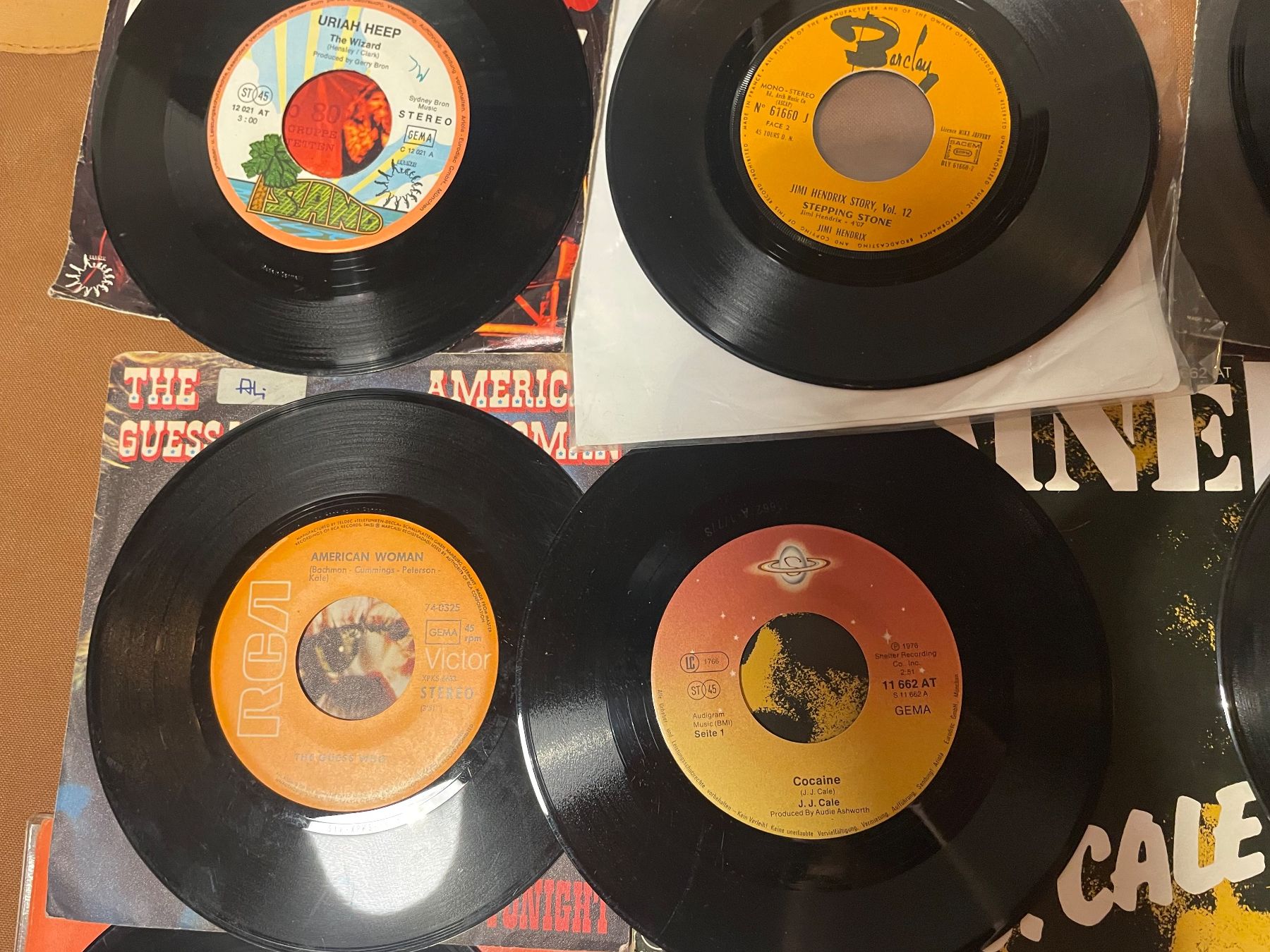 Dischi in vinile: Vinyl Sammlung 12x 70's Rock, psychedelic 45's – Usato da Zürich venduto da Arcana_Fail 1