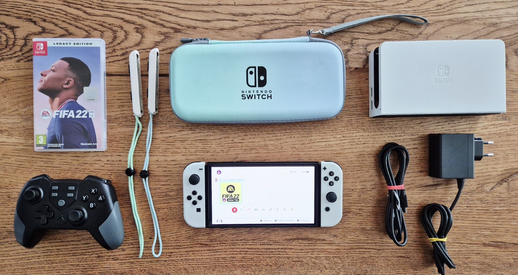 Nintendo Console: Nintendo Switch OLED Weiss + Controller + Tasche – Nuovo (secondo la descrizione) da Au SG venduto da AlenCompany