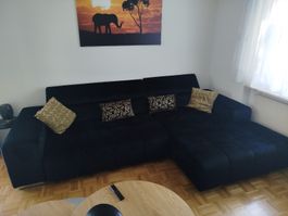 Schwarzes Ecksofa mit Relaxfunktion, Top Zustand!
