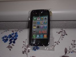 SILIKON ETUI IPHONE 4+4S SCHWARZ