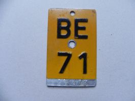 Mofanummer Mofa Nummer BE 71 Bern 1971 Töffli Geschenk