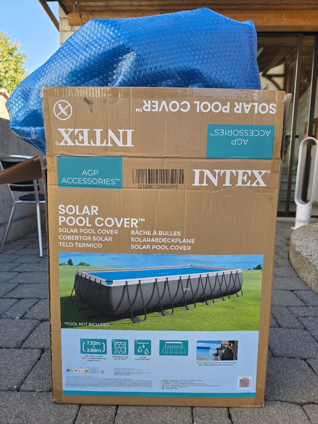 Intex Schwimmbad: Solarplane Intex Pool 7.32m x 3.66m – Gebraucht aus Reinach AG von Jeep82