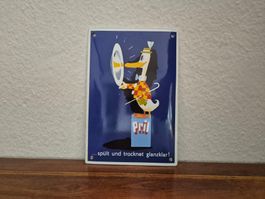 Emailschild Pril Ente Spülmittel Logo Emaille Schild Reklame