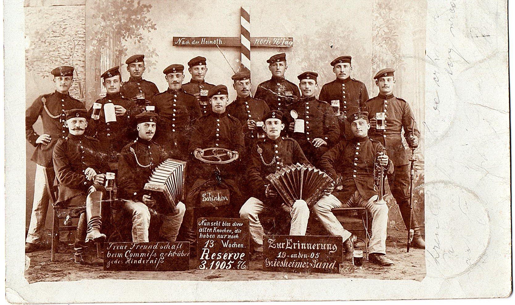 Cartes postales: Ansichtskarte Militär Reserve 1905 – D'occasion à Mörschwil par aik_x8mc