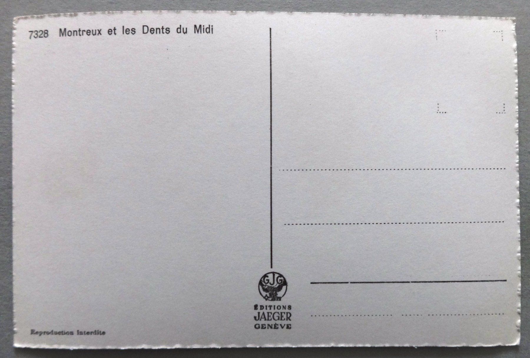 Cartoline postali: Montreux et les Dents du Midi – Usato da Fétigny venduto da Billy2miny 1