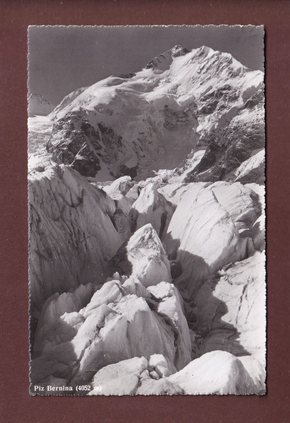 Cartoline postali: PIZ BERNINA - 1957 – Usato da Pully venduto da nicecards-shop
