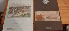 Verkaufe 2 Kalender von SULZER 1984 und GRÜTLI 1993