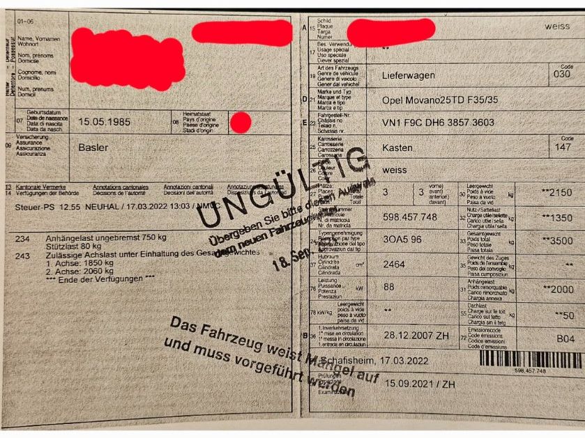 Opel Veicoli da campeggio: Wohnmobil Opel Movano – Usato da Kaiserstuhl AG venduto da edixon 9