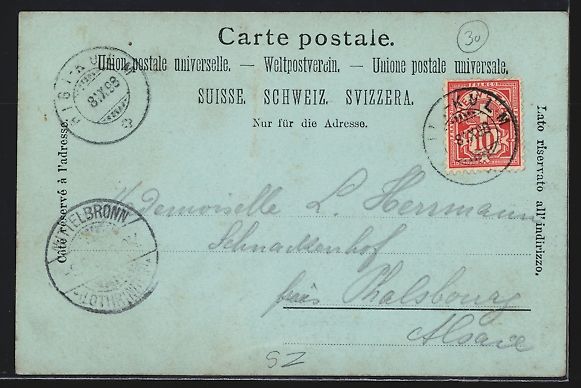 Cartoline postali: Mondschein-AK Rigi-Kulm, Gebäudeansicht – Usato da Berlin venduto da bartko-reher 1
