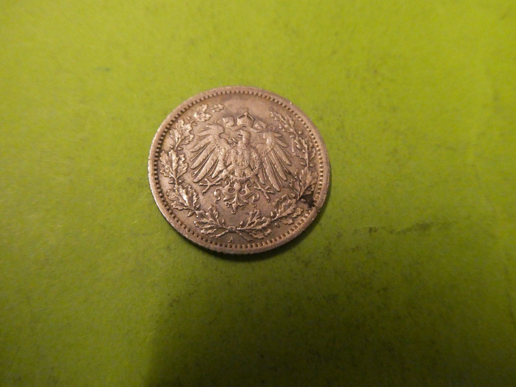 Tutti le monete: Dt. Reich 1914 A, 1/2 Silbermark – Usato da Hinterforst venduto da Rohusri 1