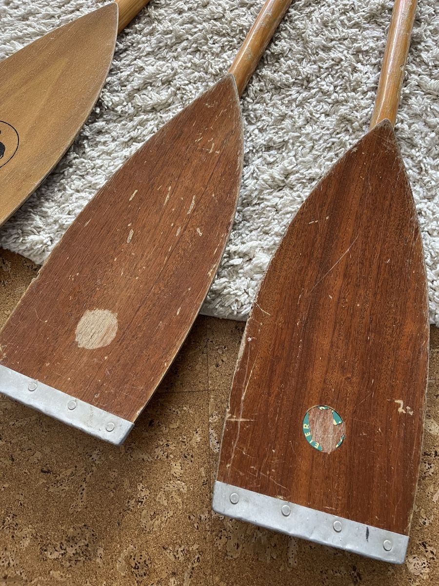 Gommoni, kayak & canoe: 3 Metzeler Holzpaddel Ruder – Usato da Watt venduto da dam_r9qh 2