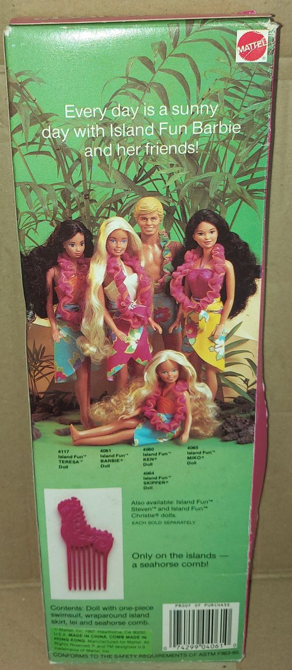 Puppen: Barbie "Island Fun",1987,Endommagée – Defekt aus Ecublens VD von Magic_Island 3