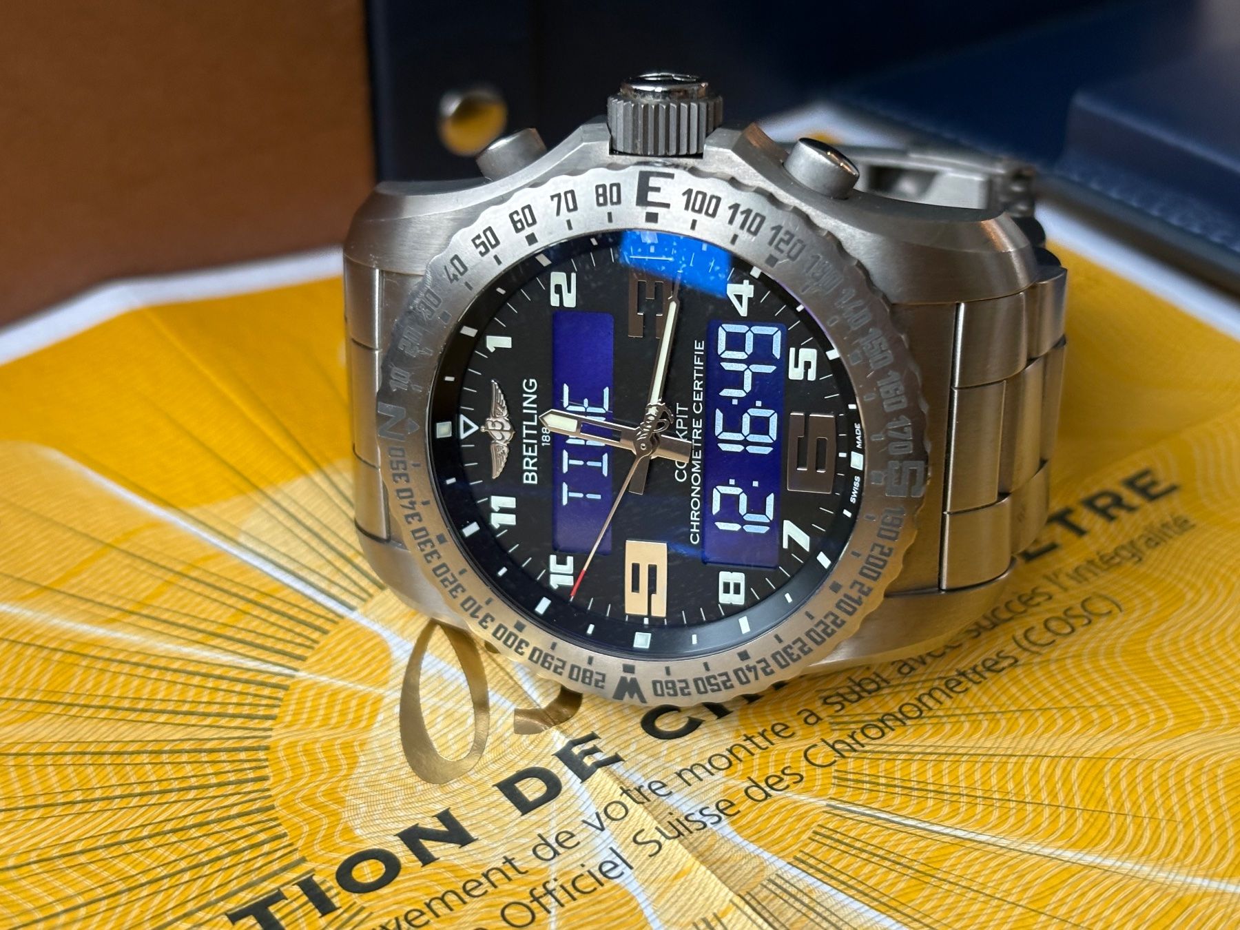 Breitling Orologi: BREITLING Cockpit B50 Titanium Fullset – Usato da Birsfelden venduto da Mynos 9