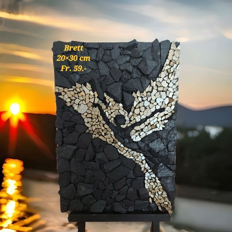 Poster & Bilder: Wunderschönes handmade Bild Goldene Fee auf Holzbrett – Neu (gemäss Beschreibung) aus Luzern von Bbig