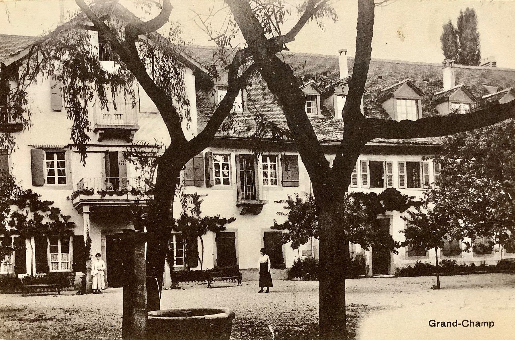 Cartoline postali: 1920 - HOTEL GRAND CHAMP - Belebt - Boudry – Usato da Root venduto da ENGLAND-TREASURES 1