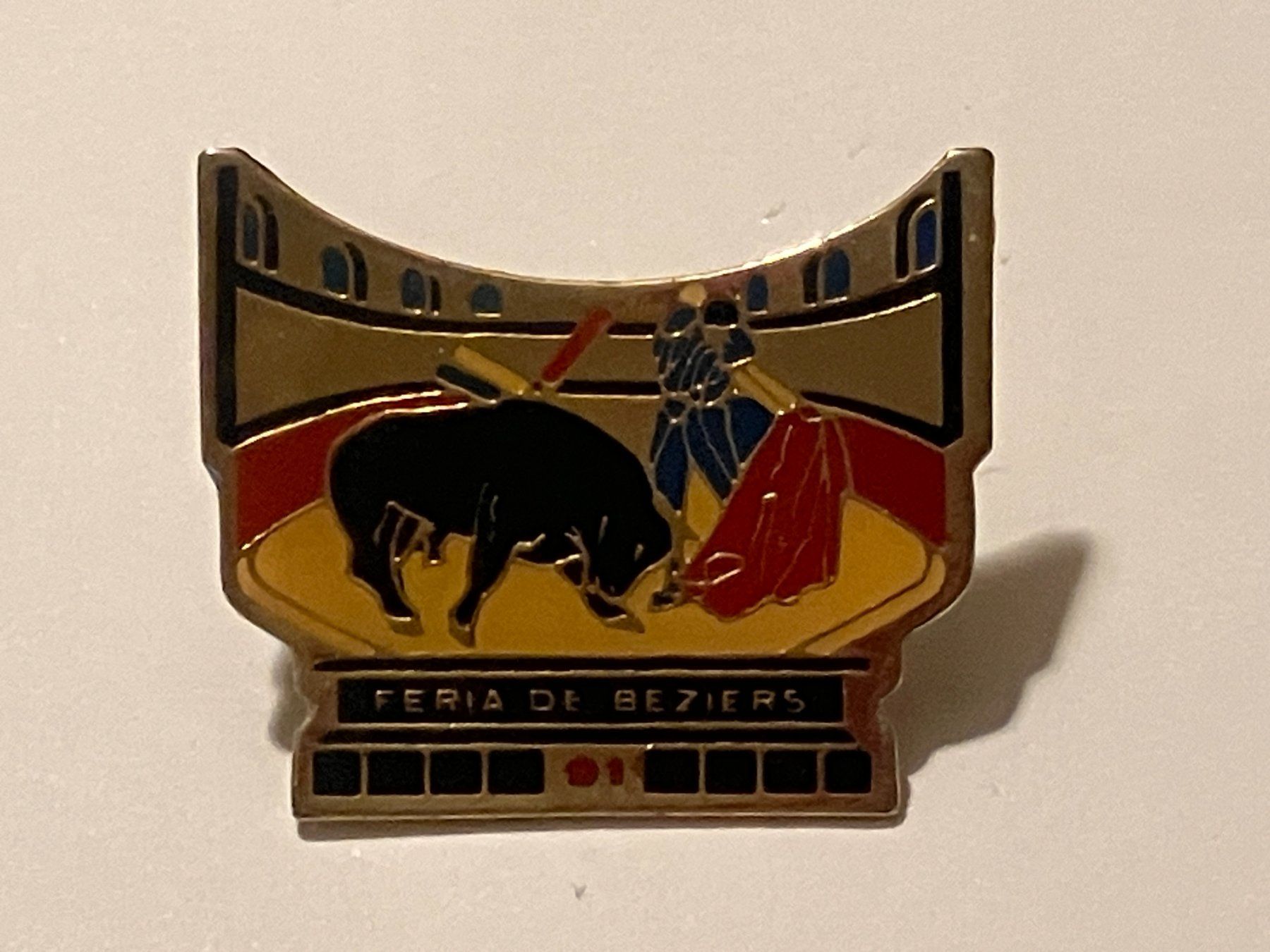 Placchette & Badge: 1 Pin Feria de Beziers – Usato da Basel venduto da djwwpp