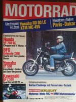 Motorrad 3/82 Honda VF 750  Kawasaki GP Z 550 XT 550 xx