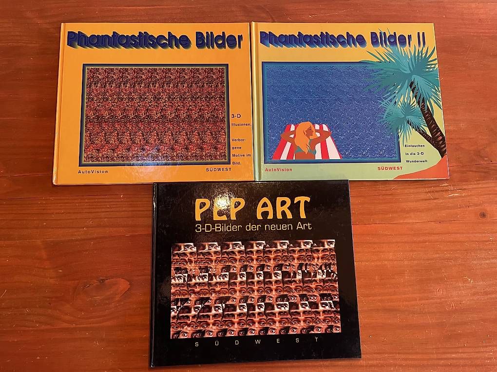 Libri: 3 x Magische Auge - 3D-Illusionen – Usato da Rüschegg Heubach venduto da sharky81
