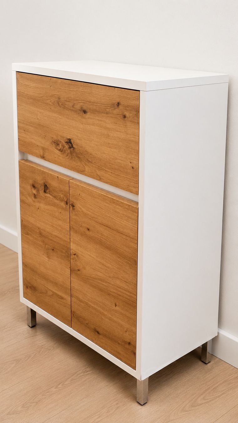 Micasa Badezimmermöbel: Badezimmermöbel-Set 3-teilig – Weiss/Eichenoptik – Gebraucht aus Winterthur von Denzi 4