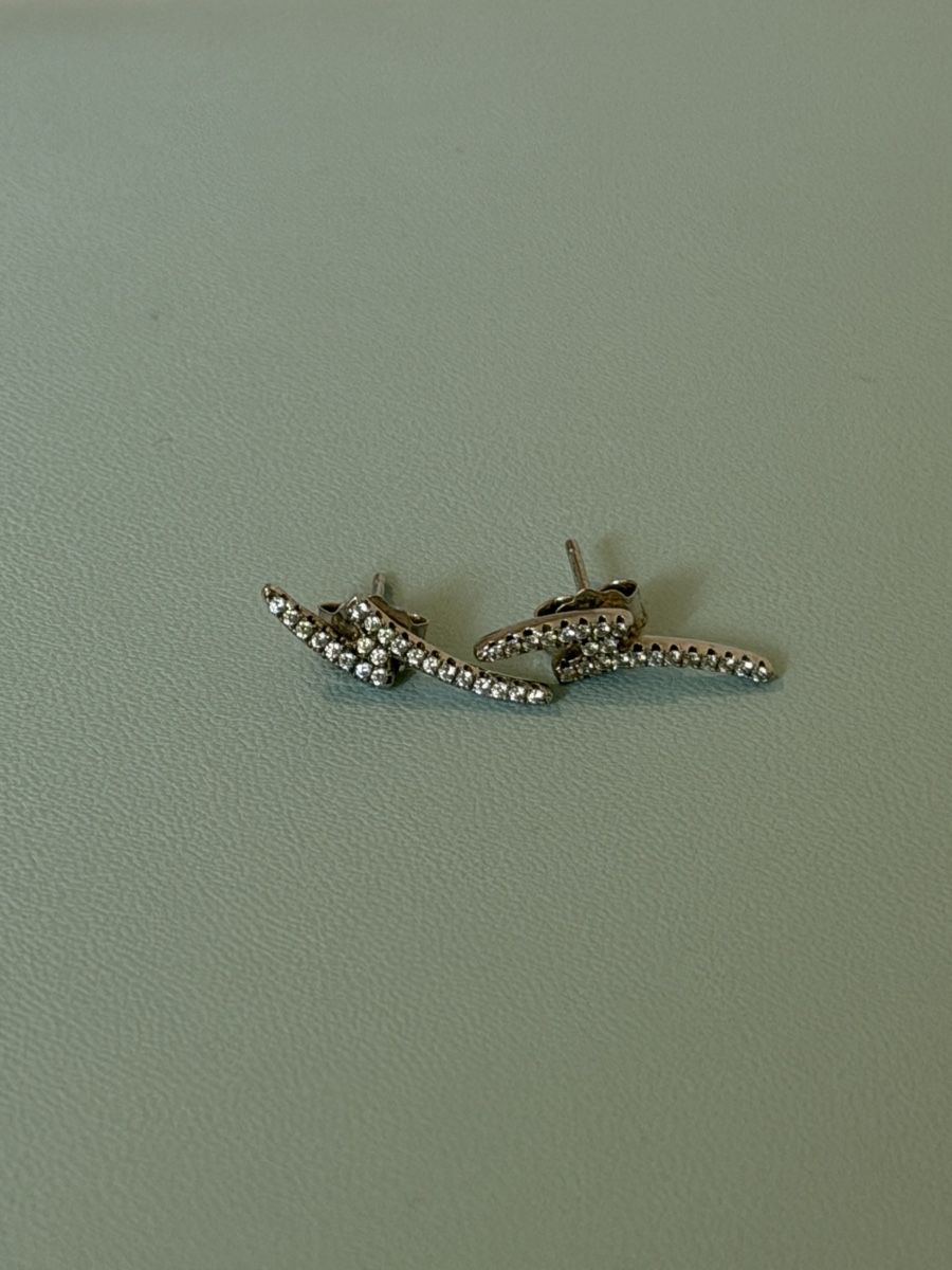 Orecchini pendenti & Orecchini a lobo: Sparkling 925 Silver Earrings  – Usato da Figino venduto da 1024sells
