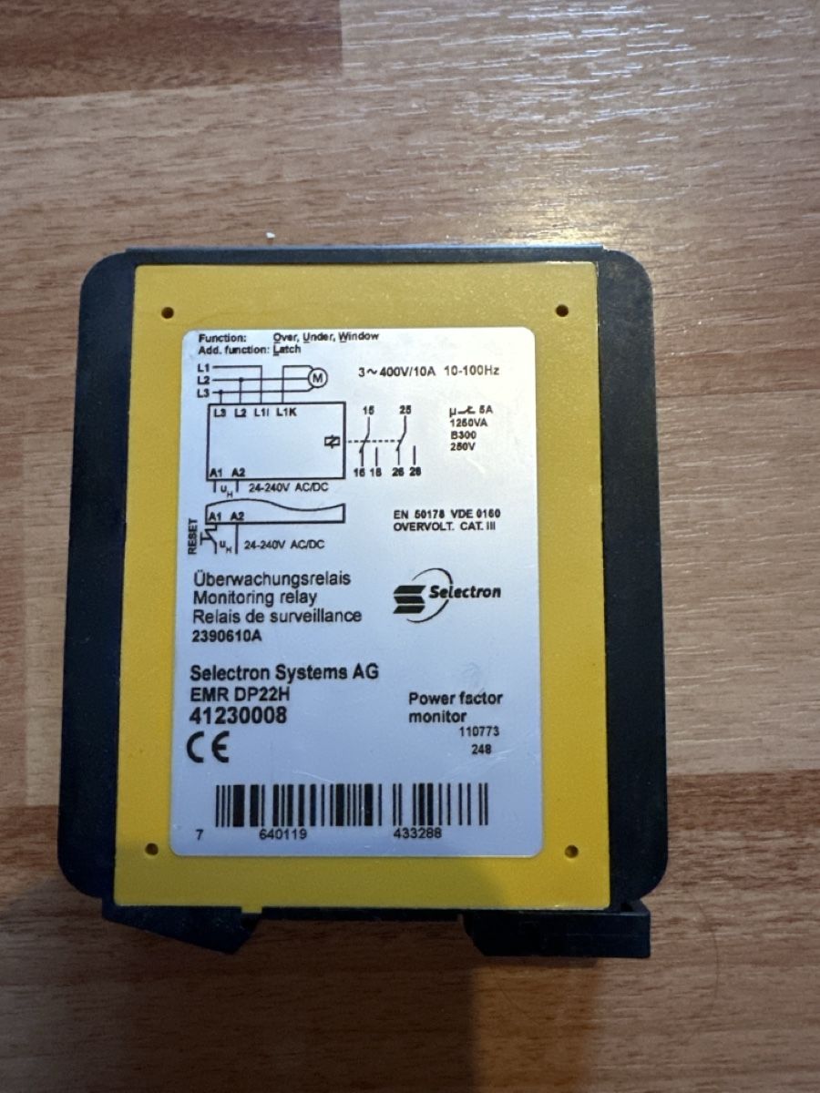 Steuerung: Selectron Überwachungsrelais EMR DP22H – Gebraucht aus Wald AR von sim_m9vw 1