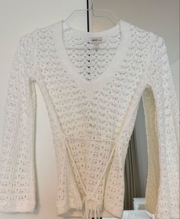 Damen Strickpullover Weiss Grösse XS (UK 6)