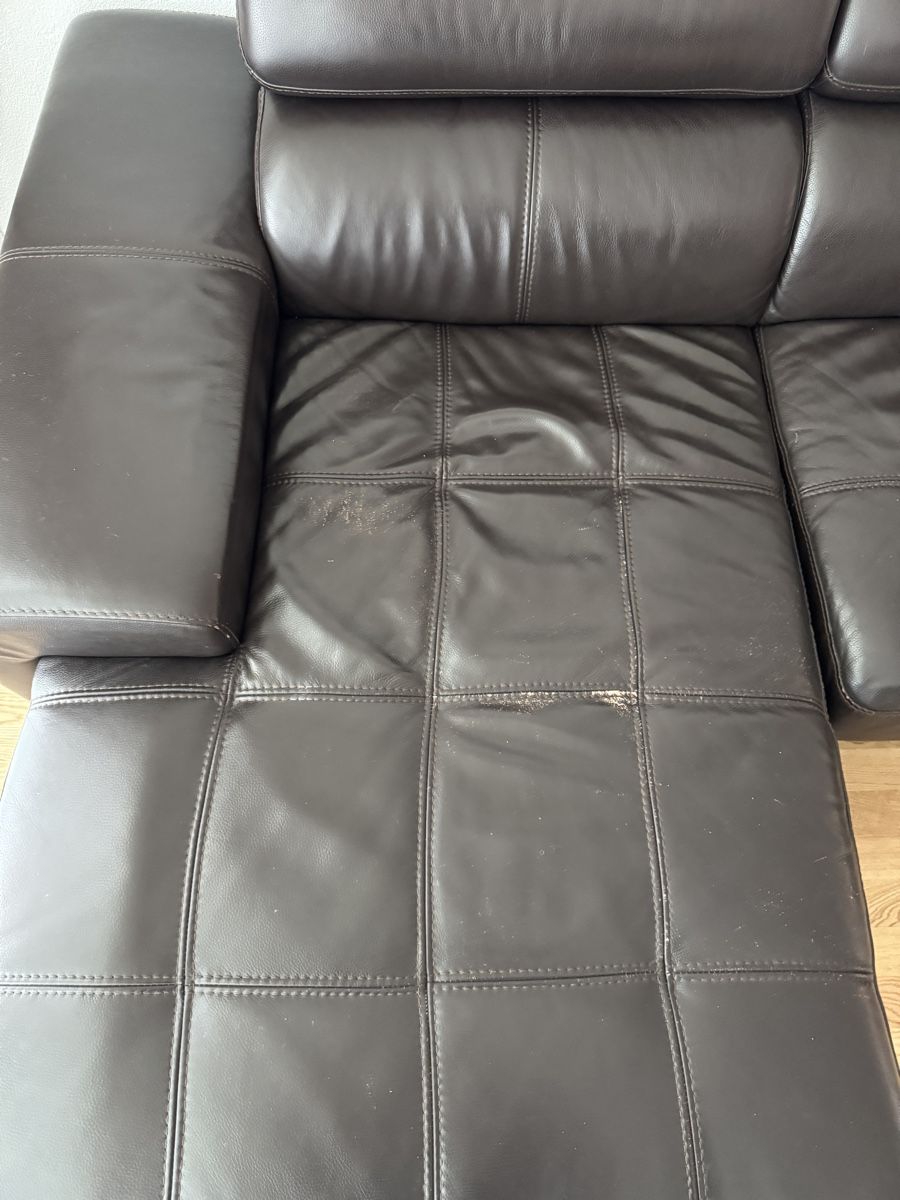 Divani: Ecksofa Leder braun mit Gebrauchsspuren ca. 3m – Usato da Zug venduto da nek_td9t 3