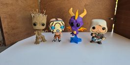 4 Funko Pop Figuren guter Zustand