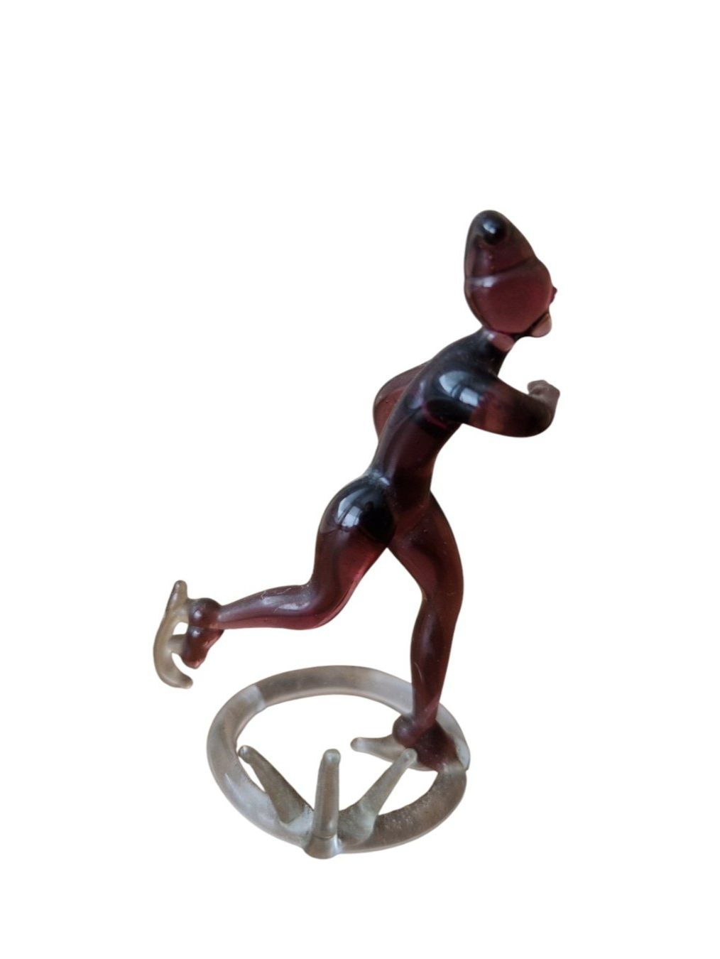 Statuette: Figur Glas Schlittschuhläufer – Usato da Mörschwil venduto da wunderkiste44 3